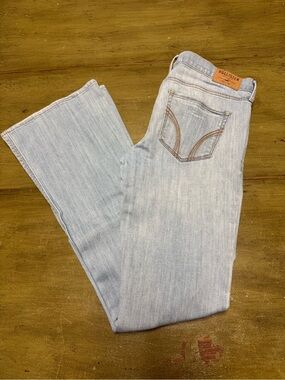 Y2K Hollister Light Blue Low-Rise Flare Jeans | 7R